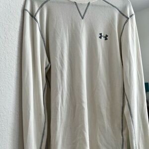 Under Armour Men's Off-White Long Sleeve Tee